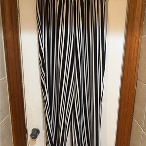 Bob Mackie Wearable Art Woman’s Monochrome Striped Pants M